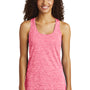 Sport-Tek Womens Electric Heather Moisture Wicking Tank Top - Power Pink Electric - Closeout