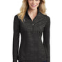 Sport-Tek Womens Sport-Wick Moisture Wicking 1/4 Zip Sweatshirt - Black - Closeout