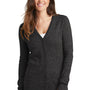 Port Authority Womens Long Sleeve Cardigan Sweater - Black Marl - Closeout