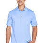Harriton Mens Advantage Moisture Wicking Short Sleeve Polo Shirt - Industry Blue