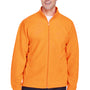 Harriton Mens Pill Resistant Fleece Full Zip Jacket - Safety Orange