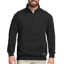 Nautica Mens Anchor 1/4 Zip Sweatshirt w/ Pockets - Black