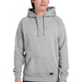 Nautica Mens Anchor Fleece Hooded Sweatshirt Hoodie w/ Pouch Pocket - Heather Oxford Grey