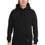 Nautica Mens Anchor Fleece Hooded Sweatshirt Hoodie w/ Pouch Pocket - Black