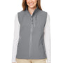 Nautica Womens Wavestorm Wind & Water Resistant Full Zip Vest - Graphite Grey
