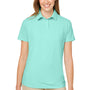 Nautica Womens Saltwater UPF 40+ Short Sleeve Polo Shirt - Cool Mint Green
