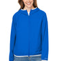 Nautica Womens Stillwater Water Resistant Full Zip Hooded Windbreaker Jacket - Royal Blue