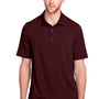 North End Mens Jaq Performance Moisture Wicking Short Sleeve Polo Shirt - Burgundy