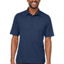 North End Mens Replay Recycled Moisture Wicking Short Sleeve Polo Shirt - Classic Navy Blue
