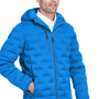 North End Mens Loft Waterproof Full Zip Hooded Puffer Jacket - Olympic Blue/Carbon Grey - Closeout