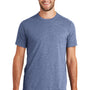 New Era Mens Heritage Short Sleeve Crewneck T-Shirt - Dark Royal Blue Twist