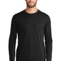 New Era Mens Heritage Long Sleeve Crewneck T-Shirt - Black