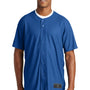 New Era Mens Diamond Era Moisture Wicking Short Sleeve Jersey - Royal Blue