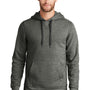 New Era Mens Sueded French Terry Hooded Sweatshirt Hoodie w/ Pouch Pocket - Black Twist