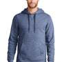 New Era Mens Sueded French Terry Hooded Sweatshirt Hoodie w/ Pouch Pocket - Dark Royal Blue Twist