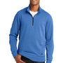 New Era Mens Fleece 1/4 Zip Sweatshirt - Heather Royal Blue