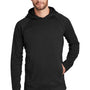 New Era Mens Venue Fleece Moisture Wicking Hooded Sweatshirt Hoodie w/ Pockets - Black