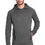 New Era Mens Venue Fleece Moisture Wicking Hooded Sweatshirt Hoodie w/ Pockets - Graphite Grey