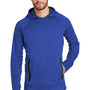 New Era Mens Venue Fleece Moisture Wicking Hooded Sweatshirt Hoodie w/ Pockets - Royal Blue - Closeout