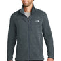 The North Face Mens Full Zip Sweater Fleece Jacket - Heather Urban Navy Blue