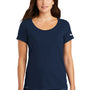 Nike Womens Dri-Fit Moisture Wicking Short Sleeve Scoop Neck T-Shirt - College Navy Blue