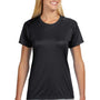 A4 Womens Performance Moisture Wicking Short Sleeve Crewneck T-Shirt - Black