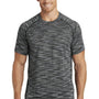 Ogio Mens Endurance Verge Jersey Moisture Wicking Short Sleeve Crewneck T-Shirt - Blacktop Space Dye
