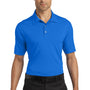 Ogio Mens Linear Moisture Wicking Short Sleeve Polo Shirt - Electric Blue