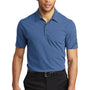 Ogio Mens Tread Moisture Wicking Short Sleeve Polo Shirt - Heather Blue
