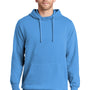 Port & Company Mens Beach Wash Fleece Hooded Sweatshirt Hoodie w/ Pouch Pocket - Blue Moon