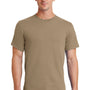 Port & Company Mens Essential Short Sleeve Crewneck T-Shirt - Sand Brown