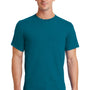 Port & Company Mens Essential Short Sleeve Crewneck T-Shirt - Teal Blue