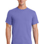 Port & Company Mens Essential Short Sleeve Crewneck T-Shirt - Violet Purple