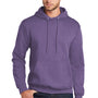 Port & Company Mens Core Pill Resistant Fleece Hooded Sweatshirt Hoodie w/ Pouch Pocket - Heather Purple