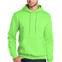 Port & Company Mens Core Pill Resistant Fleece Hooded Sweatshirt Hoodie w/ Pouch Pocket - Neon Green