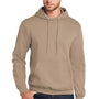 Port & Company Mens Core Pill Resistant Fleece Hooded Sweatshirt Hoodie w/ Pouch Pocket - Sand Brown