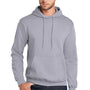 Port & Company Mens Core Pill Resistant Fleece Hooded Sweatshirt Hoodie w/ Pouch Pocket - Silver Grey