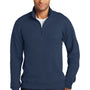 Port & Company Mens Fan Favorite Fleece 1/4 Zip Sweatshirt - Team Navy Blue