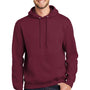 Port & Company Mens Essential Pill Resistant Fleece Hooded Sweatshirt Hoodie w/ Pouch Pocket - Cardinal Red