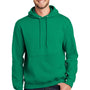 Port & Company Mens Essential Pill Resistant Fleece Hooded Sweatshirt Hoodie w/ Pouch Pocket - Kelly Green