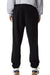 American Apparel RF491 Mens ReFlex Fleece Sweatpants w/ Pockets Black Model Back