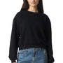 American Apparel Womens ReFlex Fleece Crewneck Sweatshirt - Black