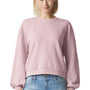 American Apparel Mens ReFlex Fleece Crewneck Sweatshirt - Blush - NEW