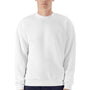 American Apparel Mens ReFlex Fleece Crewneck Sweatshirt - White - NEW