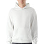 American Apparel Mens ReFlex Fleece Hooded Sweatshirt Hoodie w/ Pouch Pocket - White