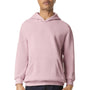 American Apparel Mens ReFlex Fleece Hooded Sweatshirt Hoodie w/ Pouch Pocket - Blush Pink