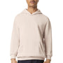 American Apparel Mens ReFlex Fleece Hooded Sweatshirt Hoodie w/ Pouch Pocket - Bone