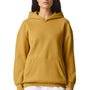 American Apparel Mens ReFlex Fleece Hooded Sweatshirt Hoodie w/ Pouch Pocket - Mustard