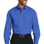 Red House Mens Wrinkle Resistant Long Sleeve Button Down Shirt w/ Pocket - Medium Blue - Closeout