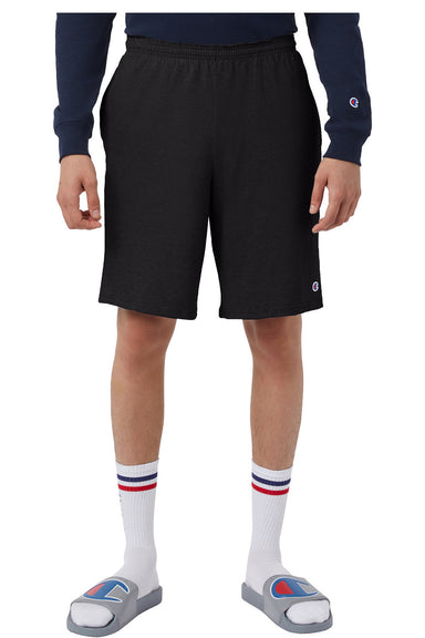 Champion RW26 Mens Reverse Weave Shorts w/ Pockets Black Model Front